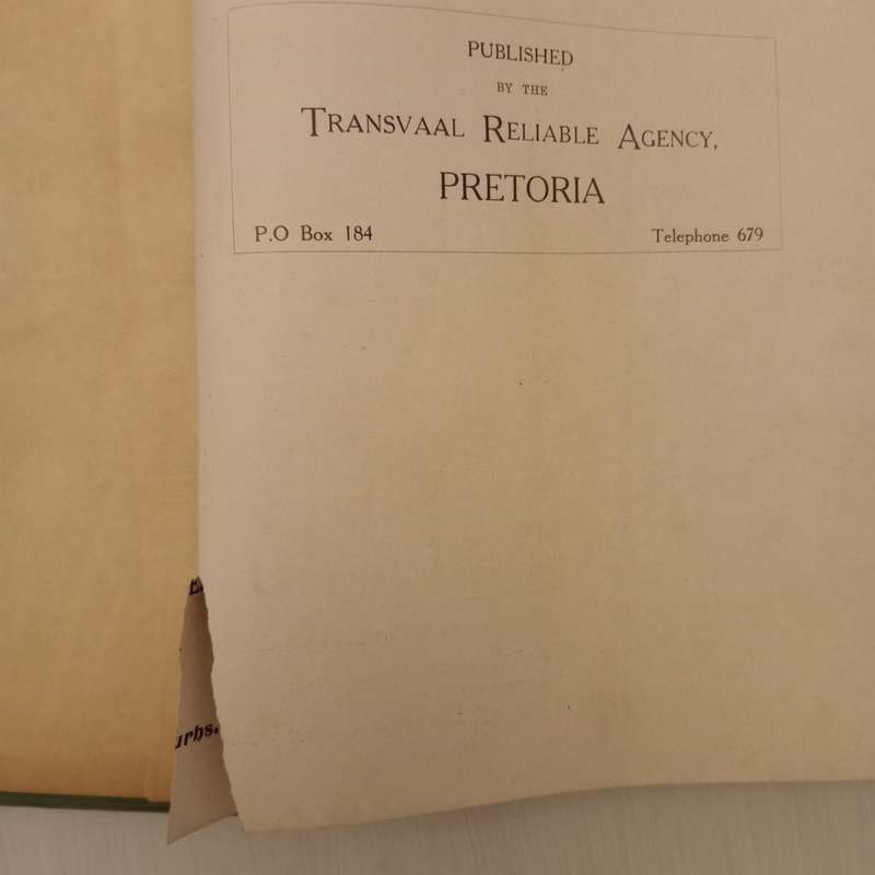Lochhead`s Guide, Hand-Book and Directory of Pretoria 1913