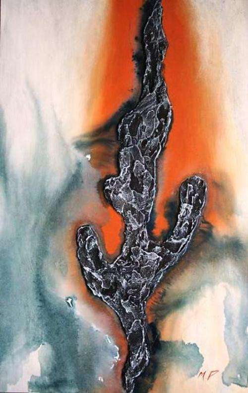 Original by Mario Pelser - panel (Abstract painting) - size 340 x 530