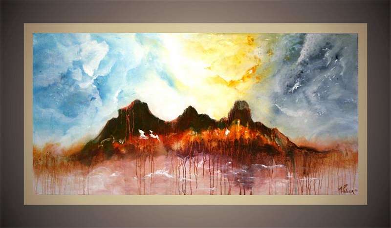 "A Dream" - Acrylics on Board, Contemporary Abstract, Investment Work