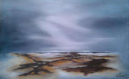 Investment Artwork - Original Mario Pelser (1976-) "Abstract Seascape"  80cm x 50cm