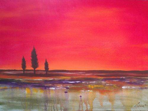 Investment Artwork - Original Mario Pelser (1976-) "Barren Landscape"  80cm x 60cm
