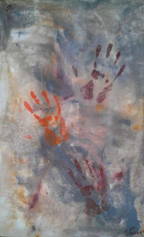 Investment Artwork - Original Mario Pelser (1976-) "Rock Art 4" 80cm x 50cm