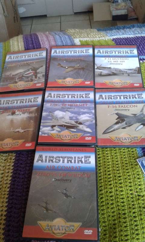 5X ALL SORTS AIRSTRIKE PLANES (ORIGINAL DVDS)TO CHOSE OR TAKE THE LOT