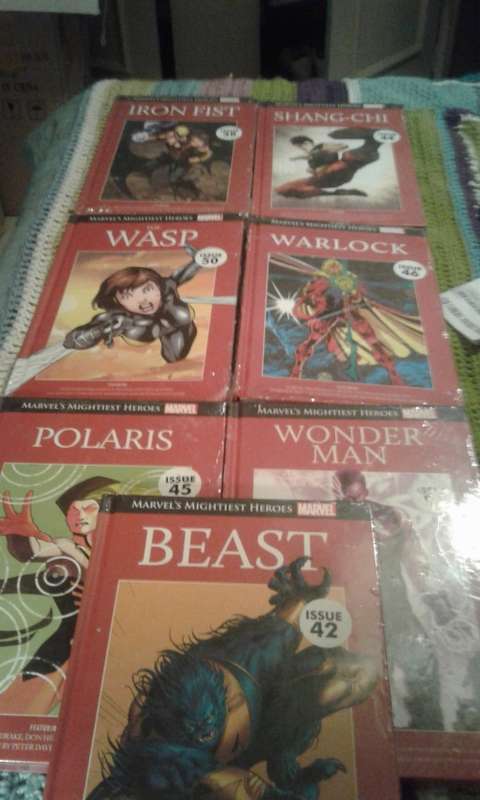 7X MARVELS MIGHTIEST HEROES (HARDCOVER COMICS)TO CHOSE OR TAKE ALL.
