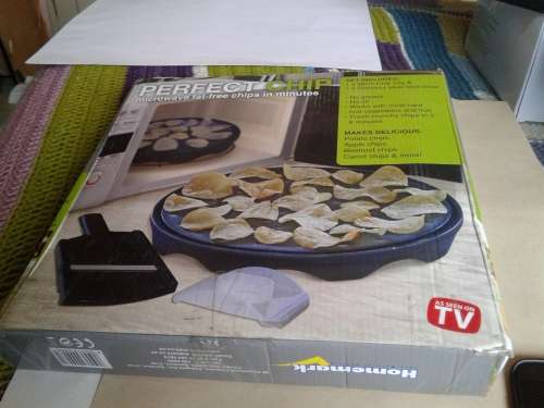 MAKE YOUR OWN FAT FREE CHIPS IN MINS INCL.CHIP TRAY AND STAINLESS STEEL FOOD SLICER