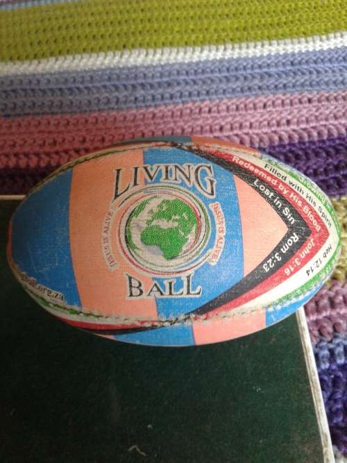 BIBLE SCRIPTURES RUGBY BALL (LIVING BALL)