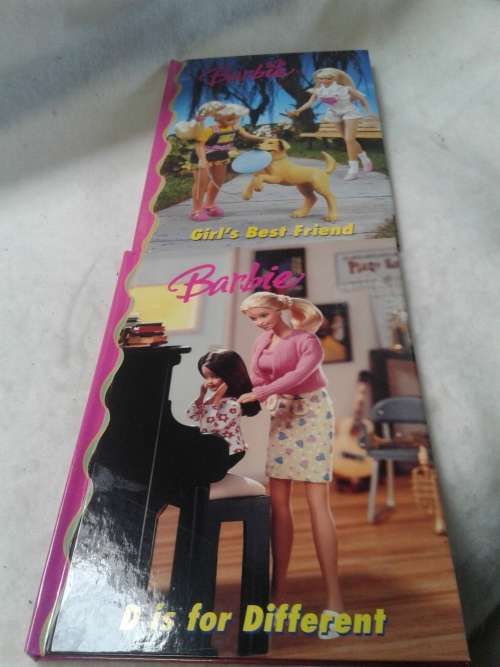 2 X BARBIE HARDCOVER STORY BOOKS WITH PICTURE ILLUSTRATIONS, ONE BID