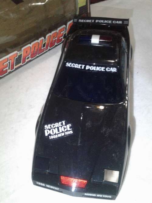 VINTAGE BATTERY OPERATED SECRET POLICE CAR (1988)SCALE 1/10
