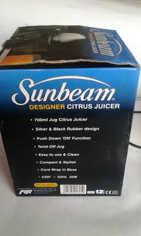 SUNBEAM DESIGNER CITRUS JUICER