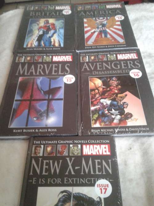 5 X MARVELS SUPER HEROES HARDCOVER COMICS(TO CHOOSE OR TAKE ALL )