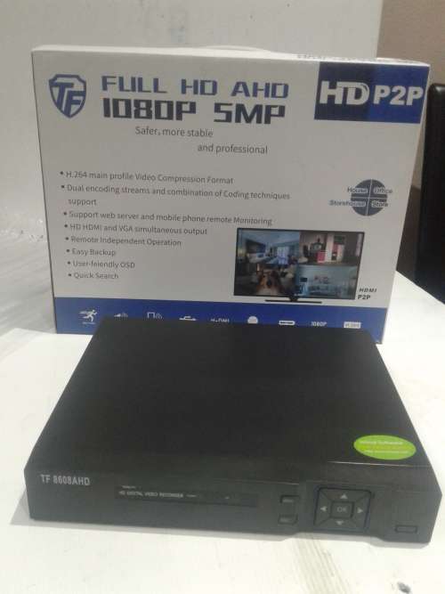 FULL HD AHD 1080P 5MP 8 CHANNELS DVR INCL.REMOTE AND MOUSE_REMOTE PHONE VIEWING ETC...