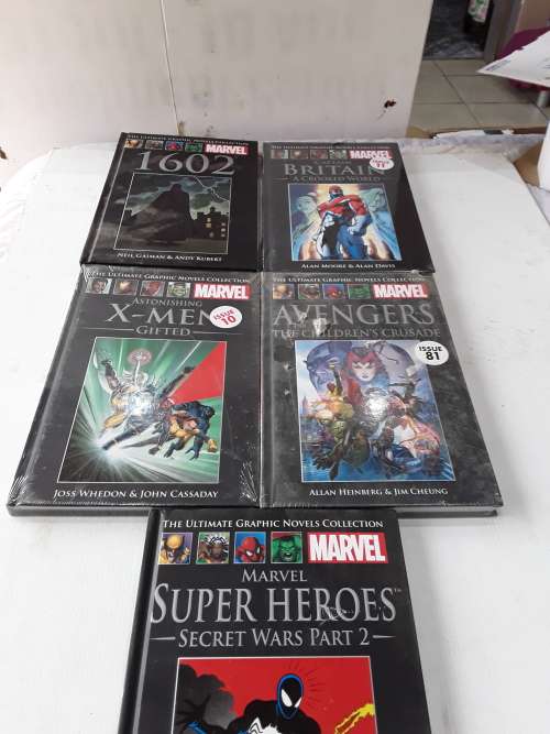 5 X MARVEL'S HARDCOVER COMICS (TO CHOSE OR TAKE ALL)