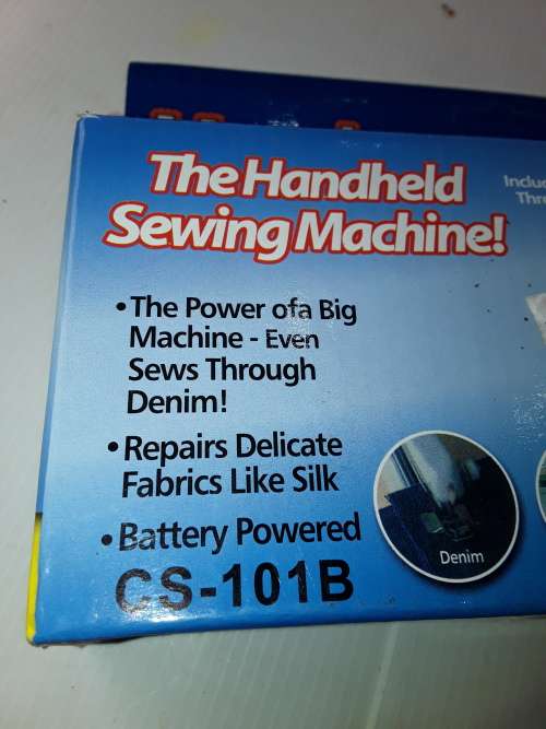 HANDY HANDHELD SEWING MACHINE (DENIMMSILK,CRAFTS, DRAPES)BATTERY POWERED