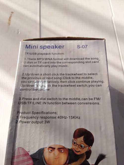 DESPICABLE ME 2 MINI SPEAKER