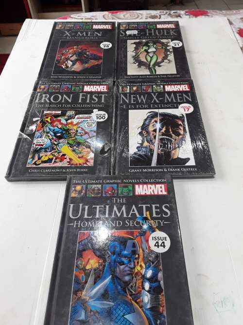 5 X MARVELS HARDCOVER COMICS (TO CHOSE OR TAKE ALL)