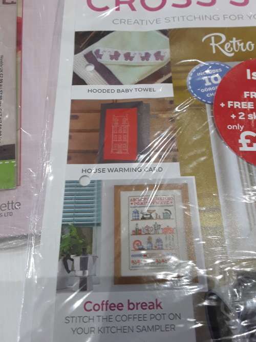 8 ISSUES OF THE ART OF CROSS STITCH  INCL.PATTERNS,COTTONS ,FILE ETC(26 PIECES)ONE BID