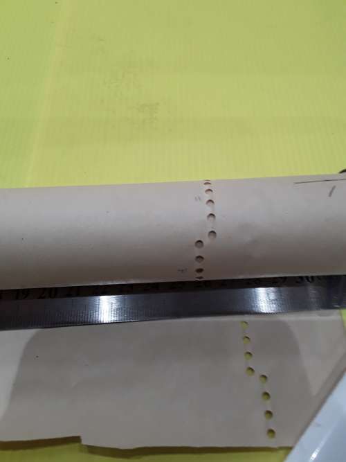 ROLL OF VINTAGE MUSICAL BLANK SHEET