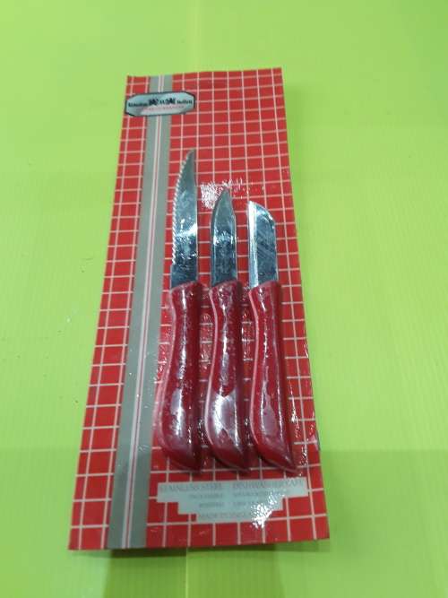 3 PIECE RICHARDSON SHEFFIELD(ENGLAND)KNIVES-10 YEAR GUARANTEE, UNUSED