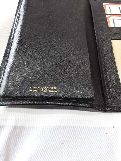 MADE IN ENGLAND 2 IN ONE CONNOLY HIDE WALLET INCL.DOCUMENT WALLET(MINT CONDITION)