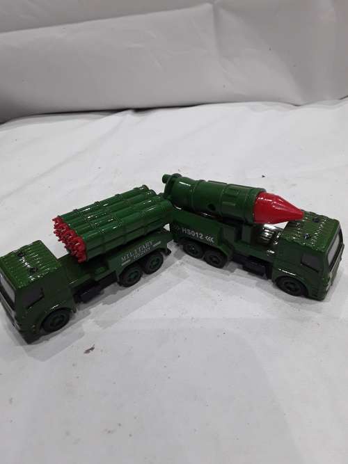 2 X DIE CAST MILLITAR TRUCKS(ONE BID FOR BOTH