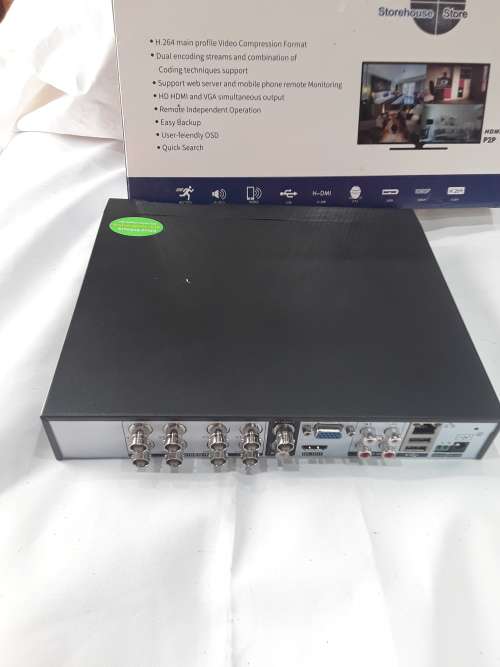 8 CHANNELS AHD 1080P DVR INCL.POWER SUPPLY,REMOTE AND MOUSE