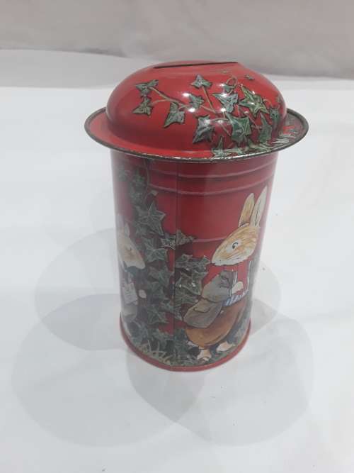 FOXWOOD TALES BY BRIAN PATTERSON METAL POST MONEY BANK