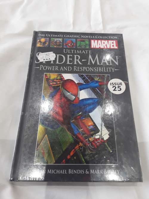MARVEL HARDCOVER COMIC (SPIDERMAN)POWER AND RESPONSIBILITY
