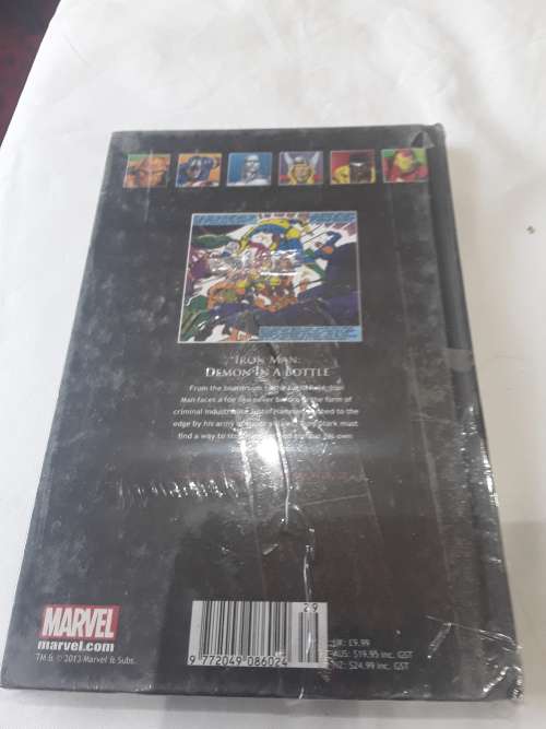 MARVEL HARDCOVER COMIC (IRON MAN)DEMON IN A BOTTLE