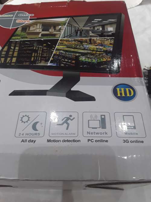 4 CHANNELS CCTV KIT(INCL.4 CAMERAS,4/ 20M CABLES,DVR,BRACKETS P.SUPPLY,MOUSE & REMOTE)