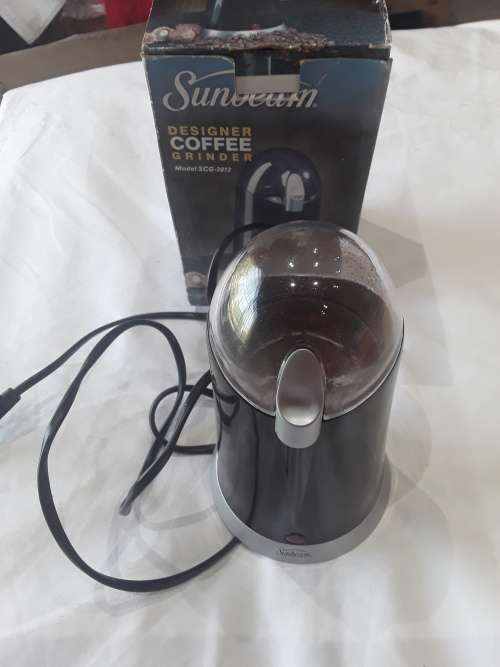STAINLESS STEEL ELECTRIC SUNBEAM COFFE GRINDER