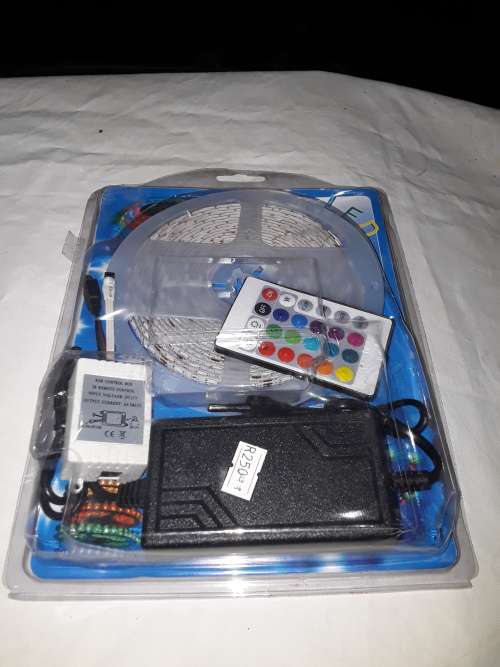REMOTE CONTROLLED LED STRIP LIGHT(5M)INCLUDES CONTROL BOX AND POWER SUPPLY