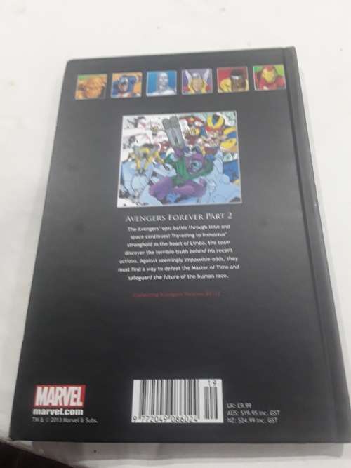 MARVEL SUPERHEROES HARDCOVER COMIC (AVENGERS FOREVER)PART 2