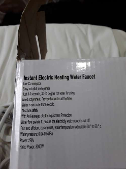 INSTANT ELECTRIC HEATING WATER FAUCET