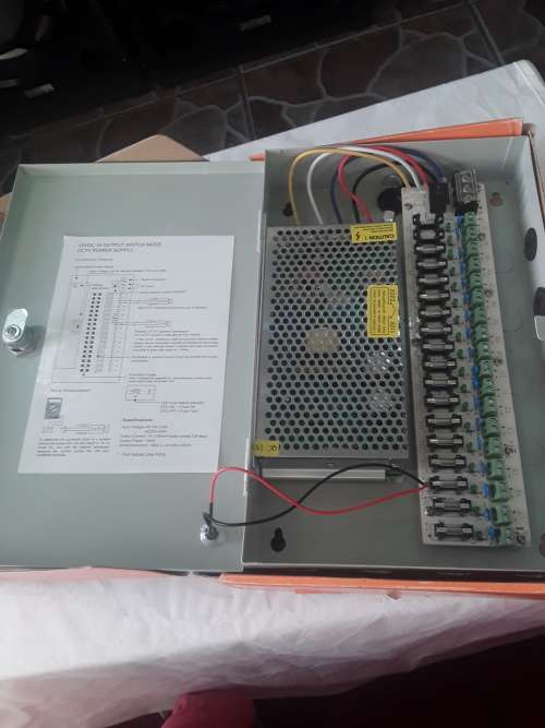 12 ,VDC,18 OUTPUT SWITCH MODE CCTV POWER SUPPLY