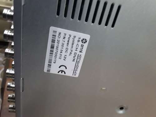 16 CHANNELS DVR/NVR INCLUDES POWER SUPPLY AND MOUSE