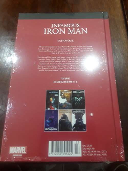 MARVEL SUPERHERO`S HARDCOVER COMIC(INFAMOUS IRONMAN)