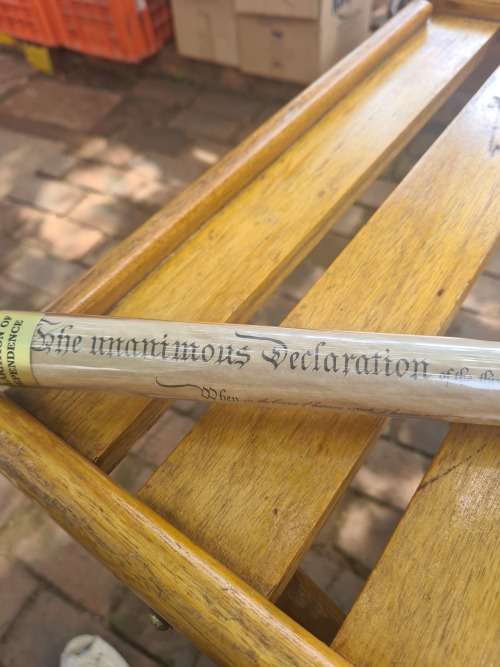 DECLARATION OF INDEPENDENCE (13TH USA)JULY 4,1776..SEALED IN CASE
