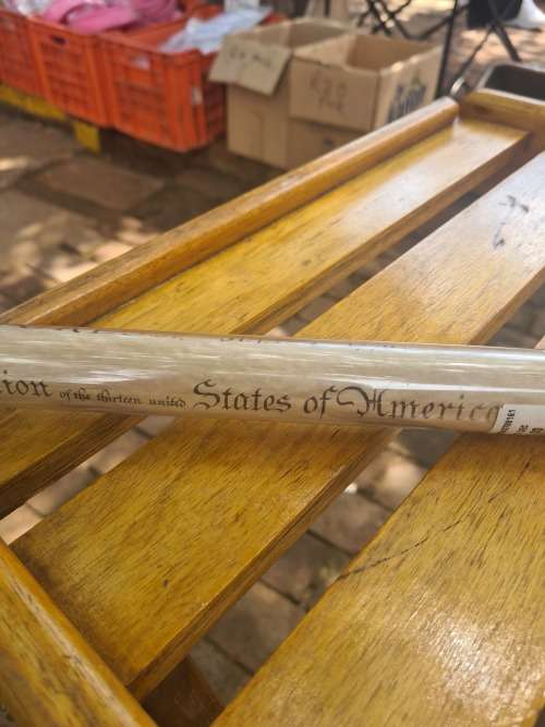 DECLARATION OF INDEPENDENCE (13TH USA)JULY 4,1776..SEALED IN CASE