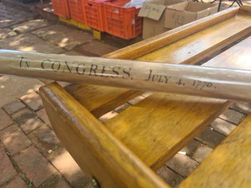DECLARATION OF INDEPENDENCE (13TH USA)JULY 4,1776..SEALED IN CASE