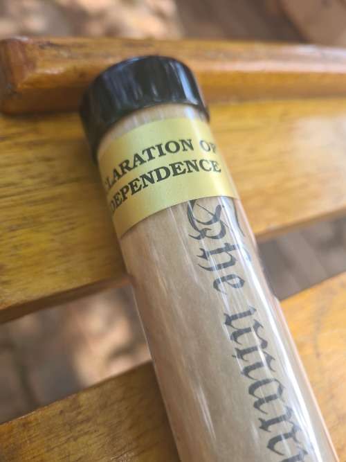 DECLARATION OF INDEPENDENCE (13TH USA)JULY 4,1776..SEALED IN CASE