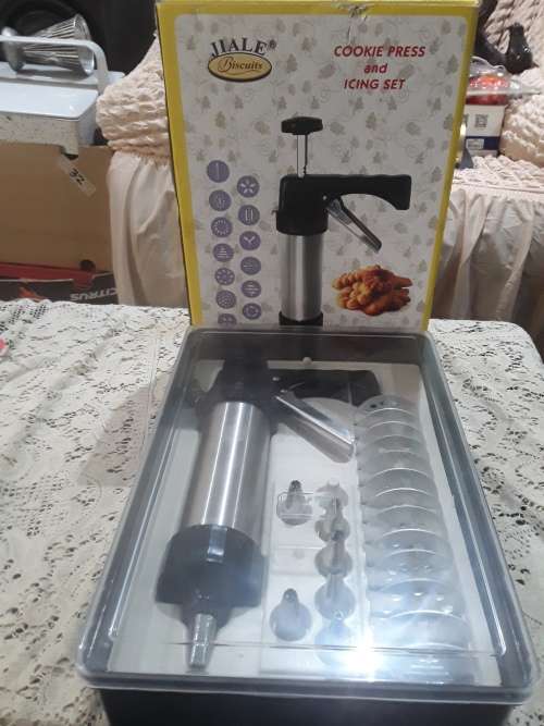 COOKIE PRESS AND ICING SET(STAINLESS STEEL)
