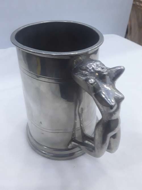 CAROL BOYES STYLE PEWTER MUG(MADE IN ENGLAND)