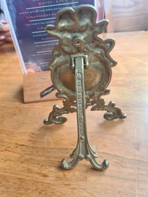 SOLID BRASS ANTIQUE PHOTO FRAME