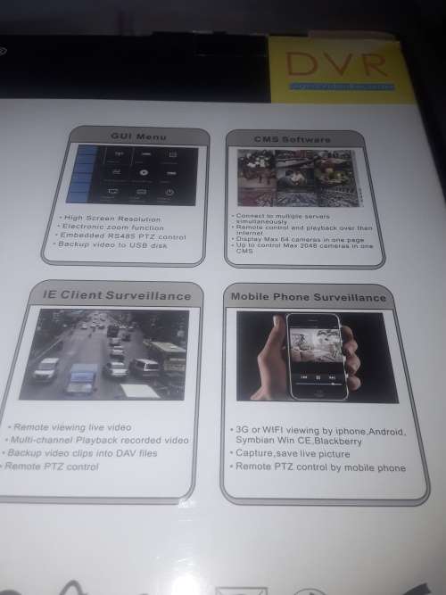 8 CHANNELS 5 IN ONE DVR INCLUDING POWER SUPPLY, REMOTE AND MOUSE