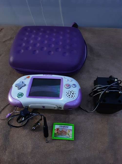 LEAPSTER EXPLORER HANDHELD GAME SYSTEM INCL 1 GAME DISC