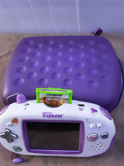 LEAPSTER EXPLORER HANDHELD GAME SYSTEM INCL 1 GAME DISC