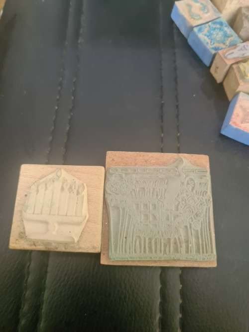 26 PIECE ALL SORTS VINTAGE WOODEN STAMPS