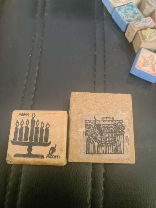 26 PIECE ALL SORTS VINTAGE WOODEN STAMPS
