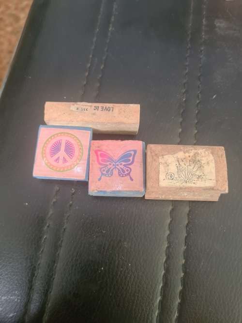 26 PIECE ALL SORTS VINTAGE WOODEN STAMPS