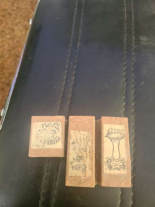 26 PIECE ALL SORTS VINTAGE WOODEN STAMPS